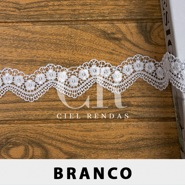 Renda Guipir Branca CH-3504 (4,0cm - 13,70m)