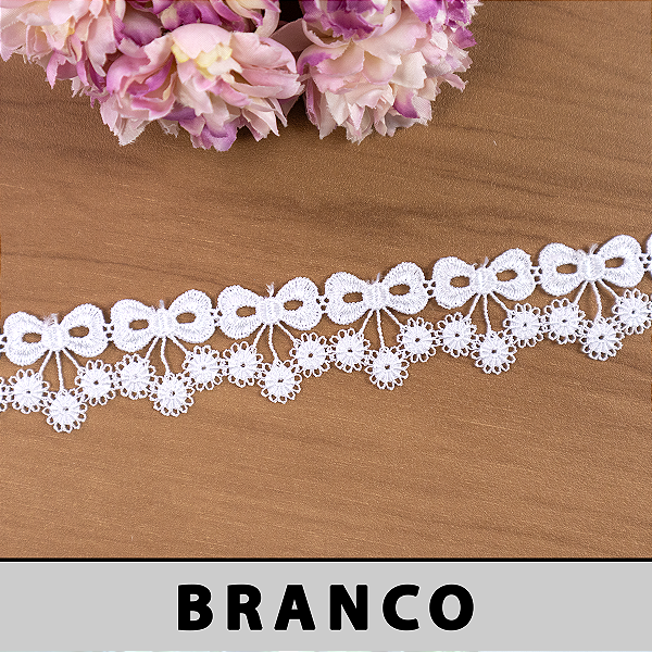 Renda Guipir Branca CH-2113 (3,0cm - 13,70m)