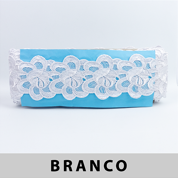 Renda Guipir Branca LA-130127 (7,5cm - 13,70m)