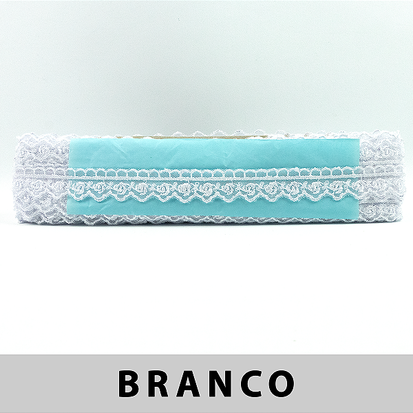 Tule Bordado Branco CH-9690 (2,0cm - 13,70m)