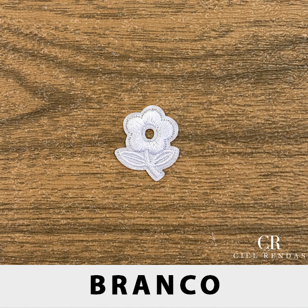 Aplicação Guipir Branco CH-3900 (2,0cm - 2,5cm)(6 peças)