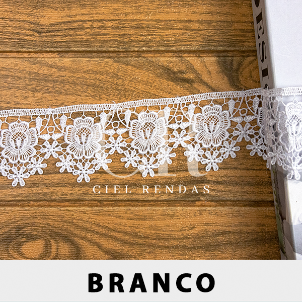 Renda Guipir Branca CH-3519 (6,0cm - 13,70m)