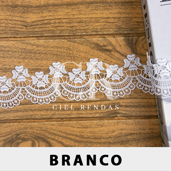 Renda Guipir Branca CH-3489 (5,5cm - 13,70m)