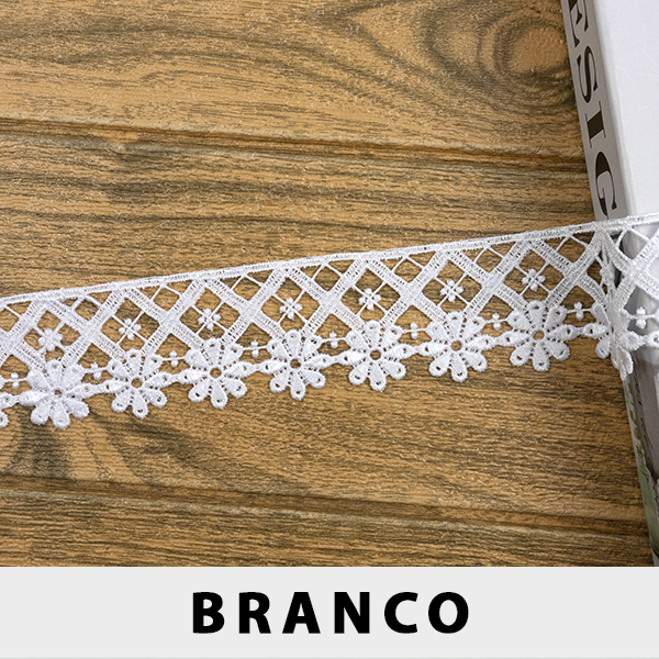 Renda Guipir Branca LA-321467 (4,5cm - 13,70m)