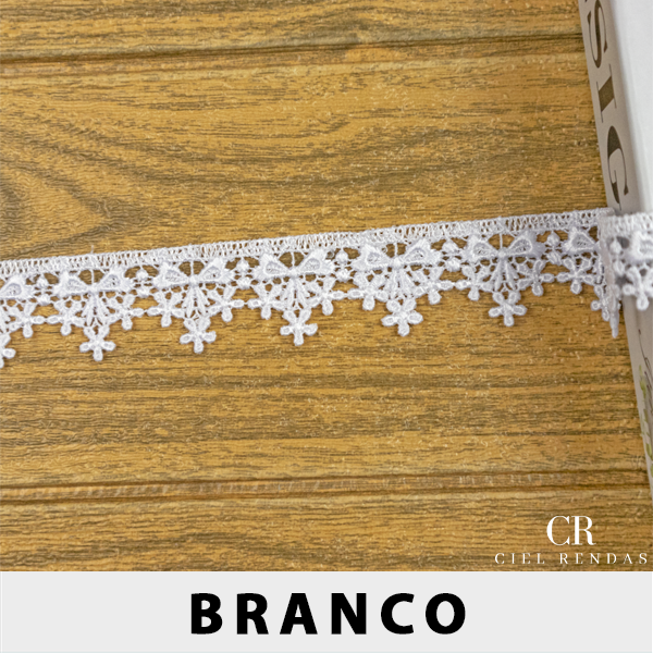 Renda Guipir Branca LA-128245 (3,0cm - 13,7m)