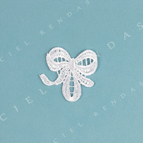 Aplicação Guipir Branca MH-1460 (5,0cm - 5,0cm)(12 peças)