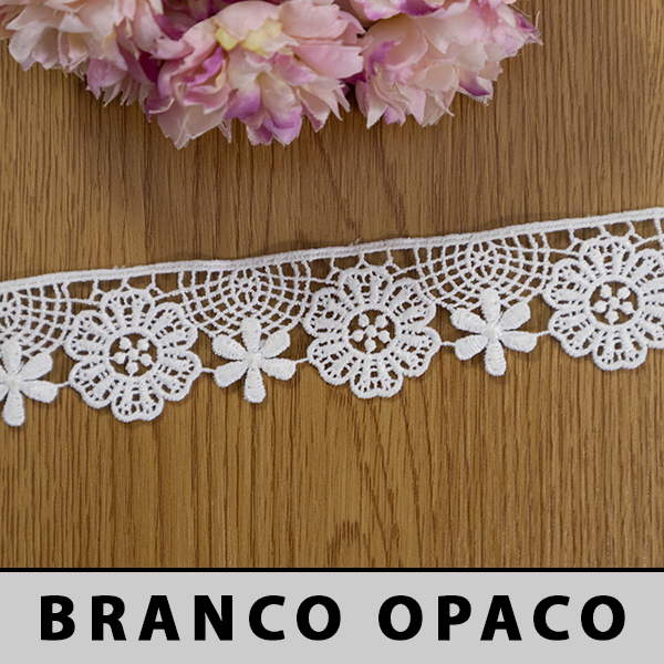Renda Guipir Soft Branco Opaco CH-2059 (3,5cm - 14,10m)