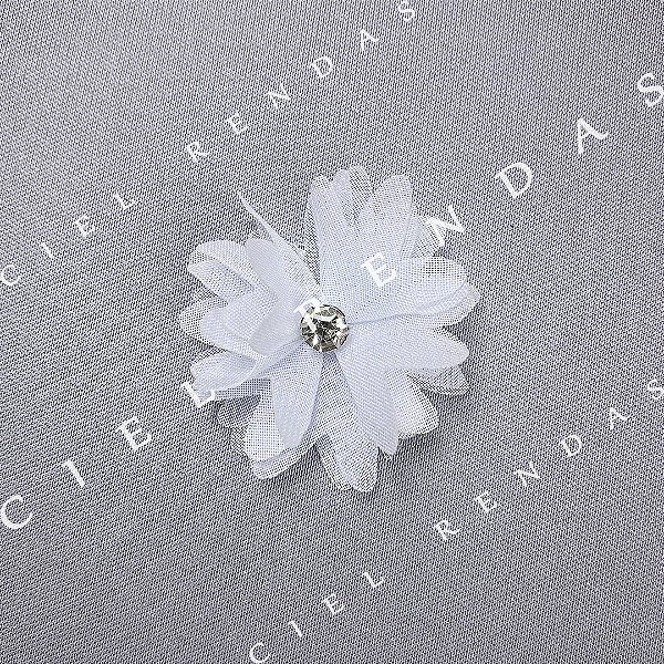 12 Peças da Aplicação 3D Branco CH-2157 (3,5cm - 3,5cm)
