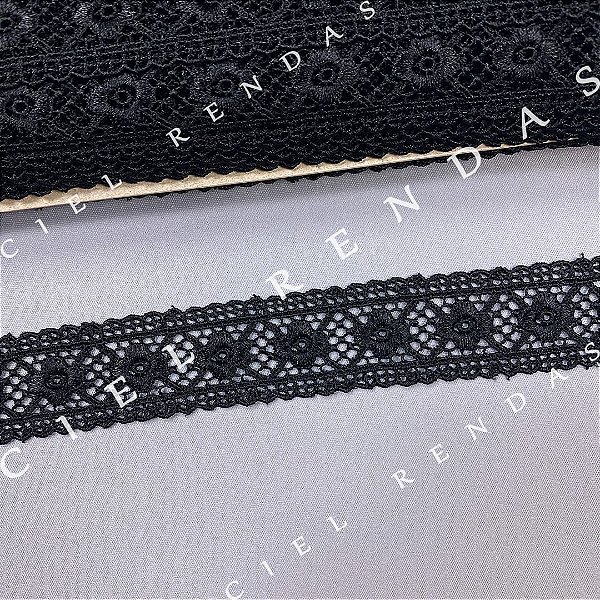 Renda Guipir Preto OR-52243/C (4,0cm - 13,70m)