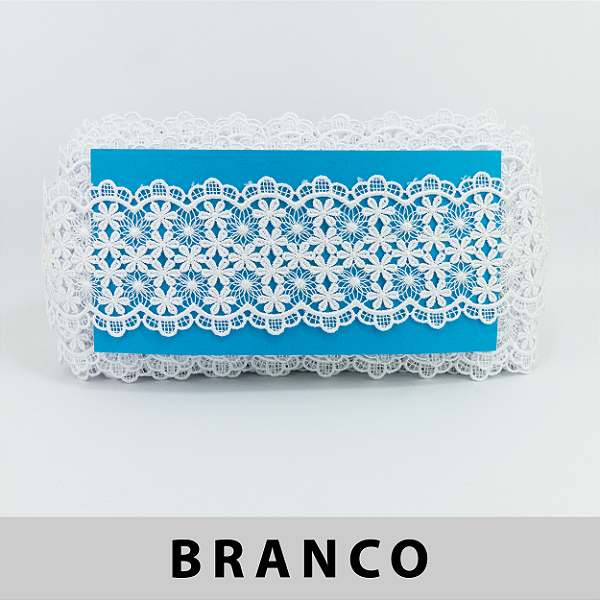 Renda Guipir Branca CH-2121 (7,5cm - 13,70m)