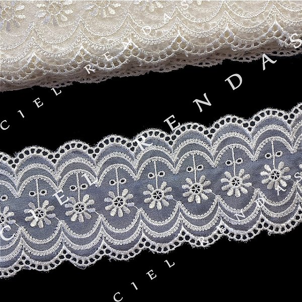 Organza OR-9600 Marfim (8,5cm - 13,70m)