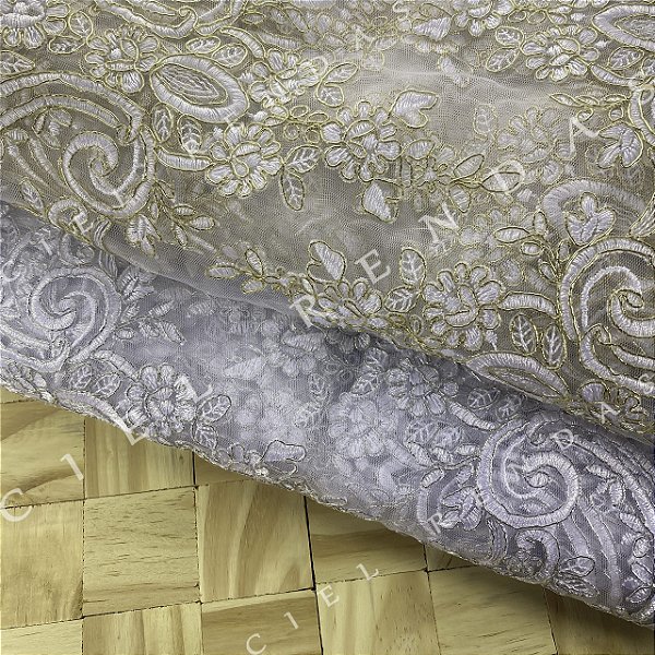 Tule Bordado CH-1563/D (39,5cm - 9,14m)