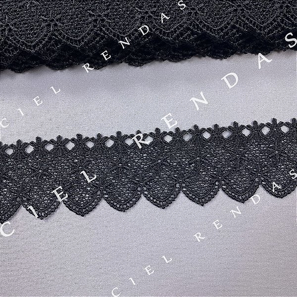 Renda Guipir Preto OR-52594/C (5,5cm - 13,70m)