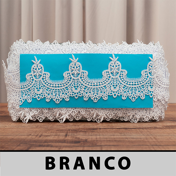 OFERTA - Renda Guipir Branca CH-3245 (7,5cm - 13,70m)