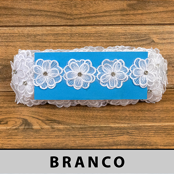 Tule Bordado Branco 3D CH-1893/S (4,5cm - 12,80m)