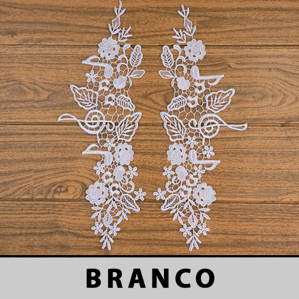 Aplicação Guipir Branca CH-4656 (13,0cm - 38,0cm)