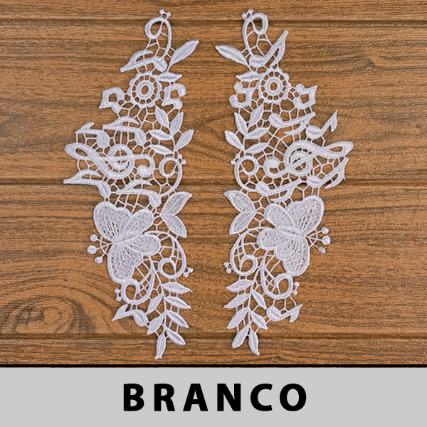 Aplicação Guipir Branca CH-4647 (10,0cm - 26,0cm)