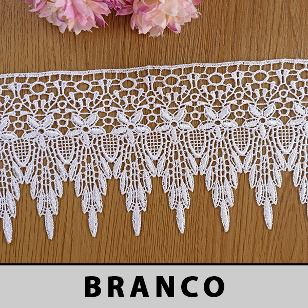 Renda Guipir Branca LA-801228 (11,0cm - 13,70m)