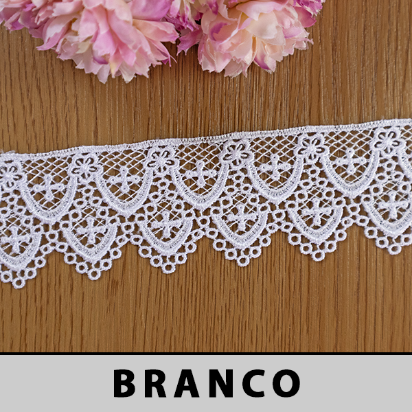 Renda Guipir Branca LA-801328 (5,0cm - 13,70m)