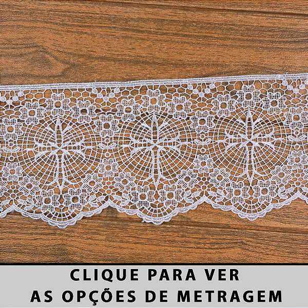Renda Guipir Litúrgica CH-4655 (16,5cm largura)