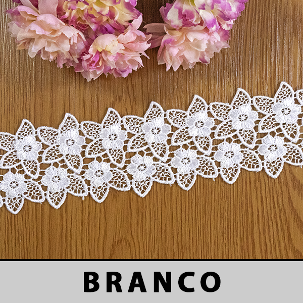 Renda Guipir Branca CH-4677(6,0cm - 13,70m)