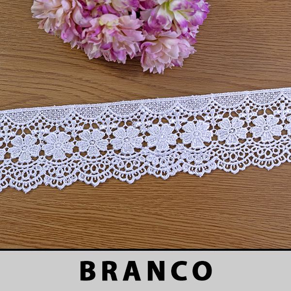 Renda Guipir Branca OR-52999/1 (6,5cm - 13,70m)