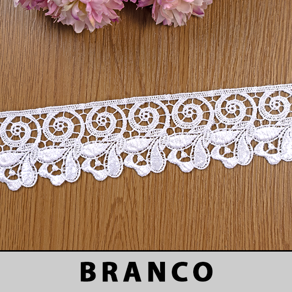Renda Guipir Branca LA-101842 (5,0cm - 13,70m)