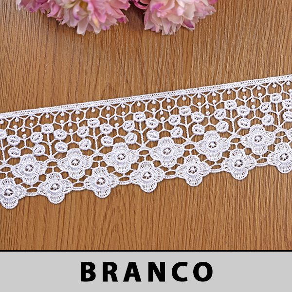 Renda Guipir Branca LA-800812 (6,0cm - 13,70m)