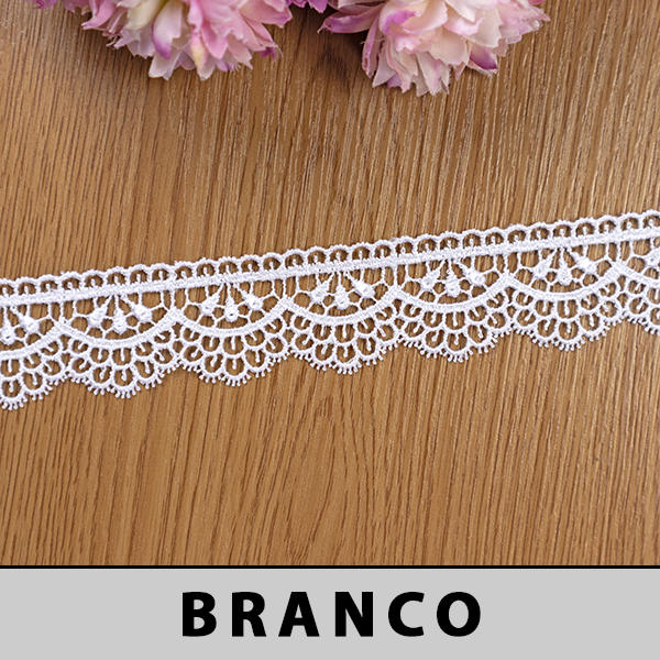 Renda Guipir Branca LA-801325 (3,0cm - 13,70m)