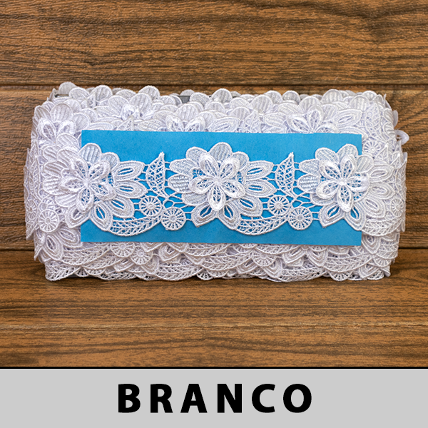 Renda Guipir Branca 3D CH-4712 (6,0cm - 13,70m)