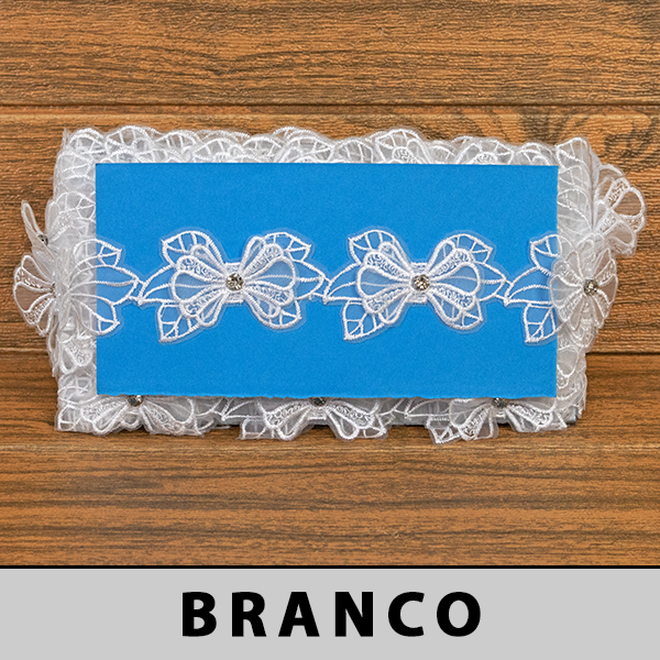 Tule Bordado 3D Branca CH-4796 (4,5cm - 13,25m)