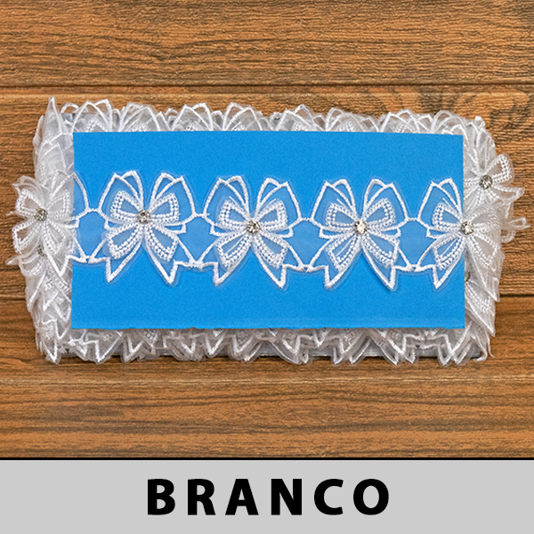 Tule Bordado 3D Branca CH-4795 (5,0cm - 12,80m)
