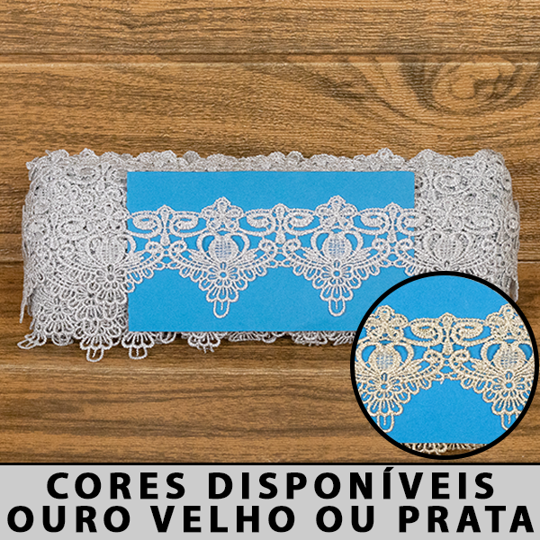 Renda Guipir com Lurex CH-4739M (5,5cm - 13,70m)
