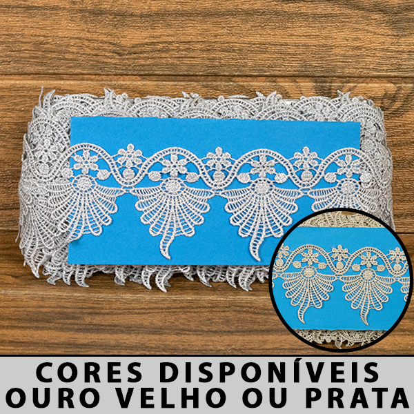 Renda Guipir com Lurex CH-4740M (7,5cm - 13,70m)