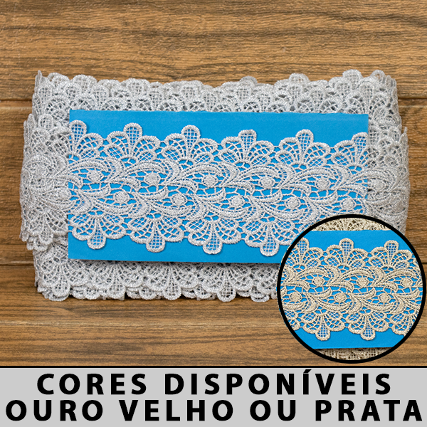 Renda Guipir com Lurex CH-4737M (8,5cm - 13,70m)