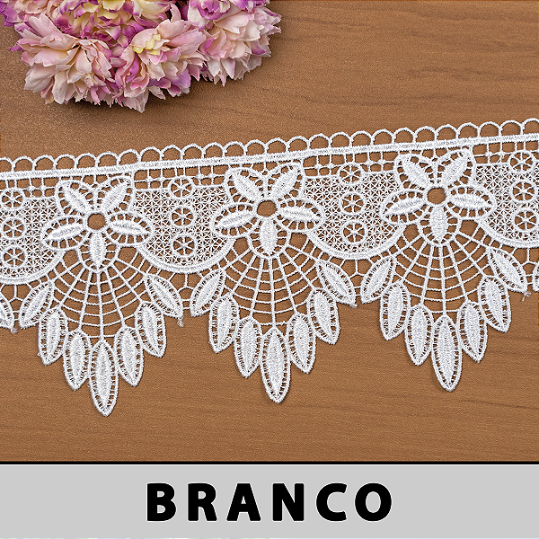 Renda Guipir Branca CH-4804 (11,5cm - 13,70m)