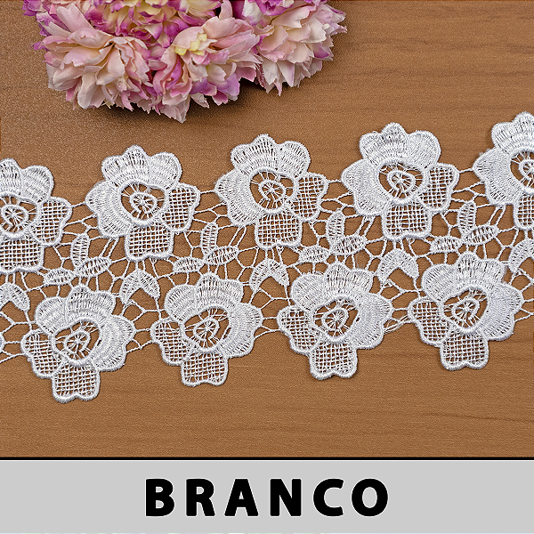 Renda Guipir Branca CH-4806 (10,0cm - 13,70m)