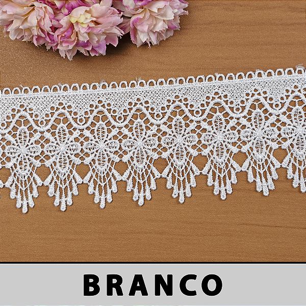 Renda Guipir Branca CH-4812 (8,5cm - 13,70m)