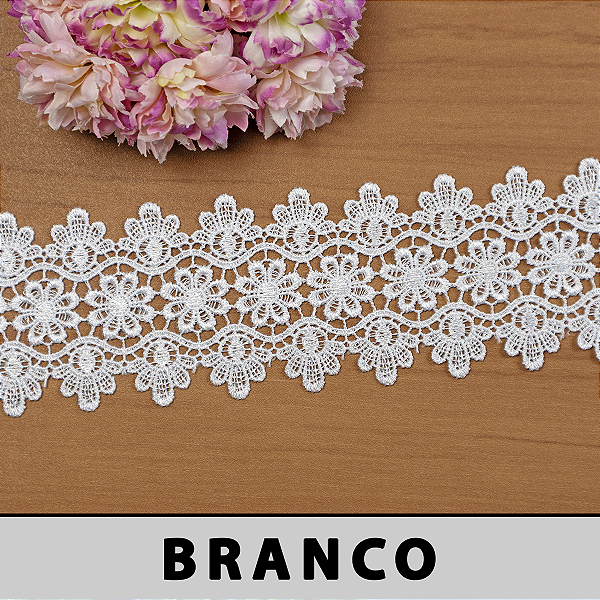 Renda Guipir Branca CH-4824 (7,0cm - 13,70m)