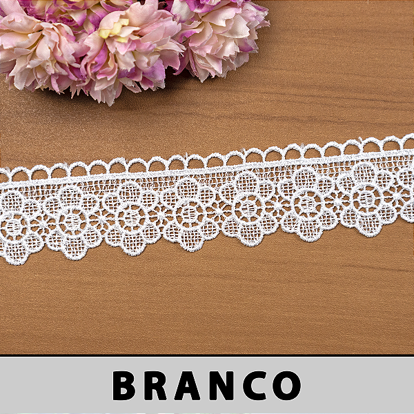 Renda Guipir Branca CH-4829 (4,0cm - 13,70m)