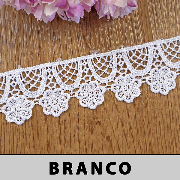 Renda Guipir Branca CH-4818 (4,0cm - 13,70m)