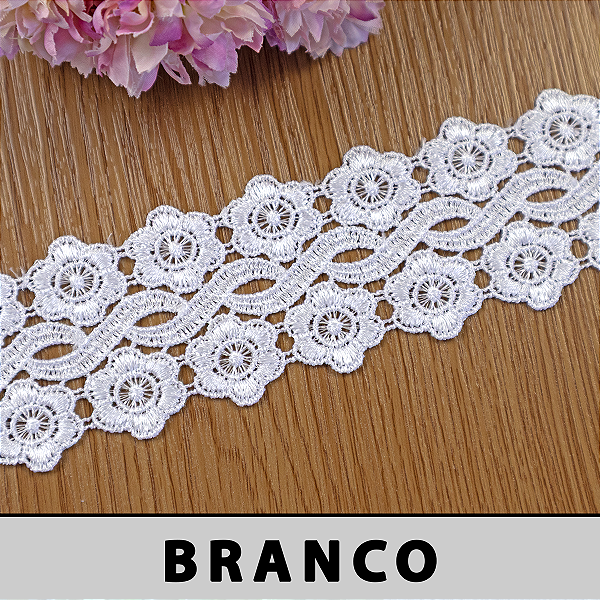 Renda Guipir Branca CH-4814 (5,5cm - 13,70m)