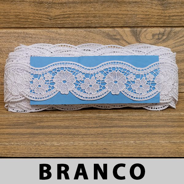 Renda Guipir Branca CH-4847 (6,5cm - 13,70m)