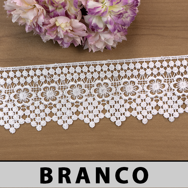 Renda Guipir Branca MH-2350 (6,5cm - 13,70m)