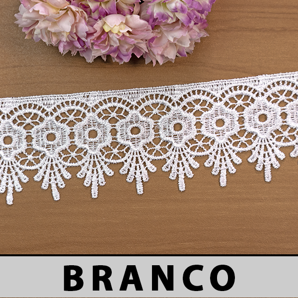 Renda Guipir Branca MH-3378 (6,5cm - 13,70m)