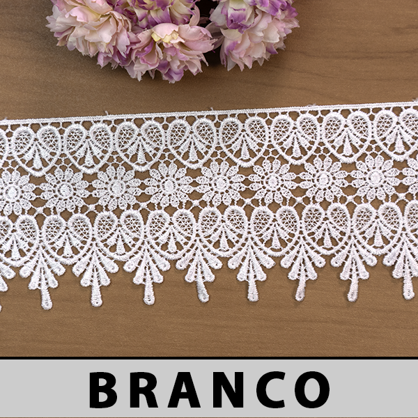Renda Guipir Branca MH-1692 (10,0cm - 13,70m)