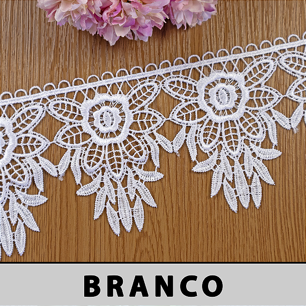 Renda Guipir Branca CH-4808 (10,0cm - 13,70m)