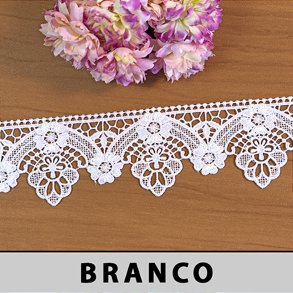 Renda Guipir Branca CH-3525 (6,5cm - 13,70m)