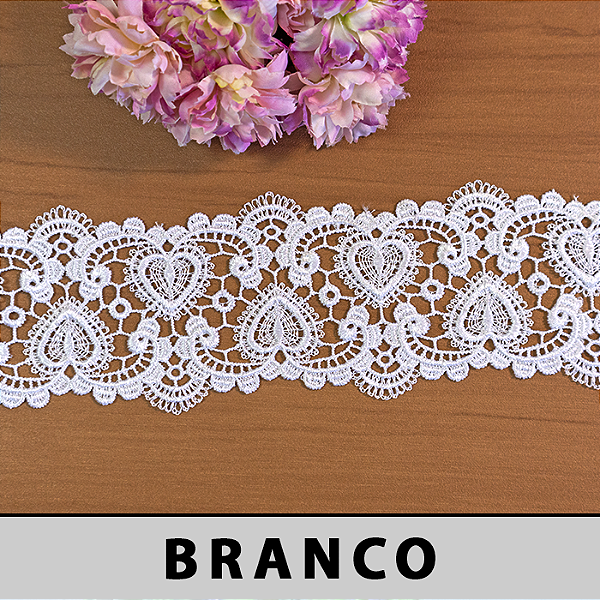 Renda Guipir Branca CH-4410 (8,0cm - 13,70m)