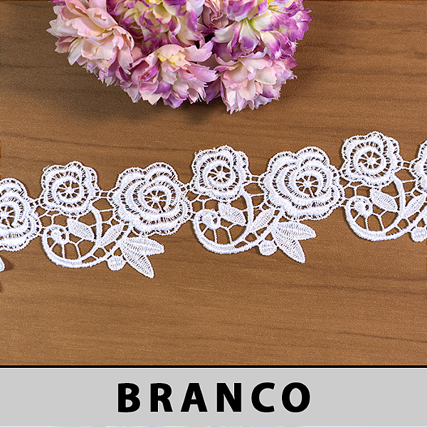 Renda Guipir Branca CH-4868 (6,5cm - 13,70m)